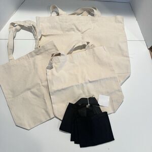 Bundle Of Blank Tote Bags 7 Bags New Great For Your Designs Iron Ons Embroidery